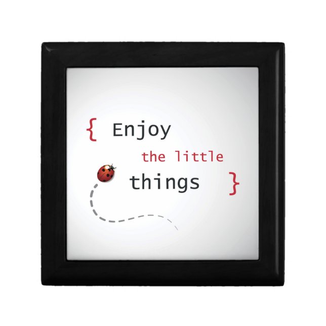 Enjoy The Little Things 2 Jewelry Box (Front)