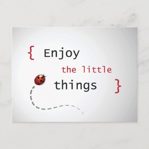 Enjoy The Little Things 2 Postcard