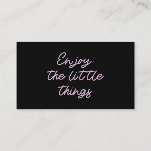 Enjoy the little things  52 enclosure card