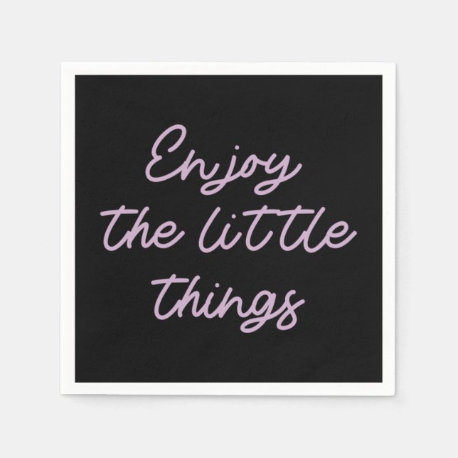 Enjoy the little things  52 napkins (Front)