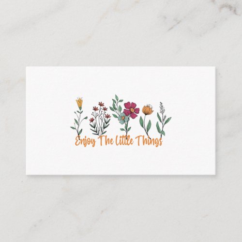Enjoy the little things  61 enclosure card