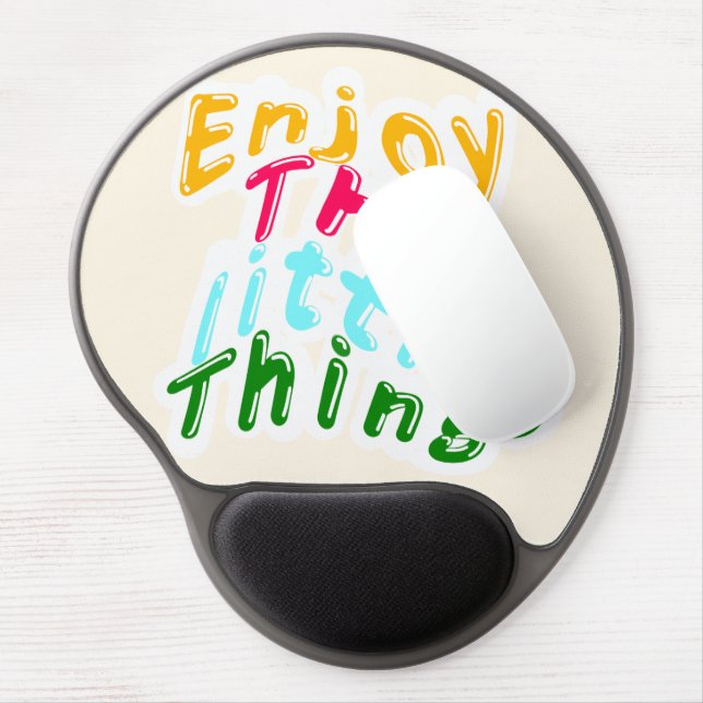 Enjoy the Little Things Desk Mouse Pad (Left Side)