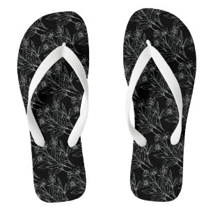 Enjoy the Little Things flowers Flip Flops