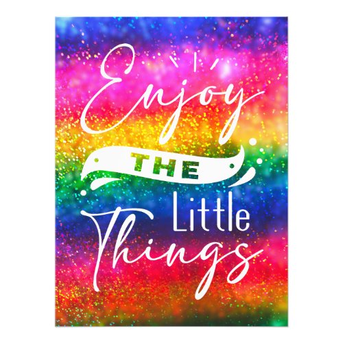 Enjoy The Little Things Funny Quote Canvas Print