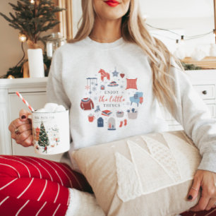 Enjoy the little things Hygge Christmas Sweatshirt