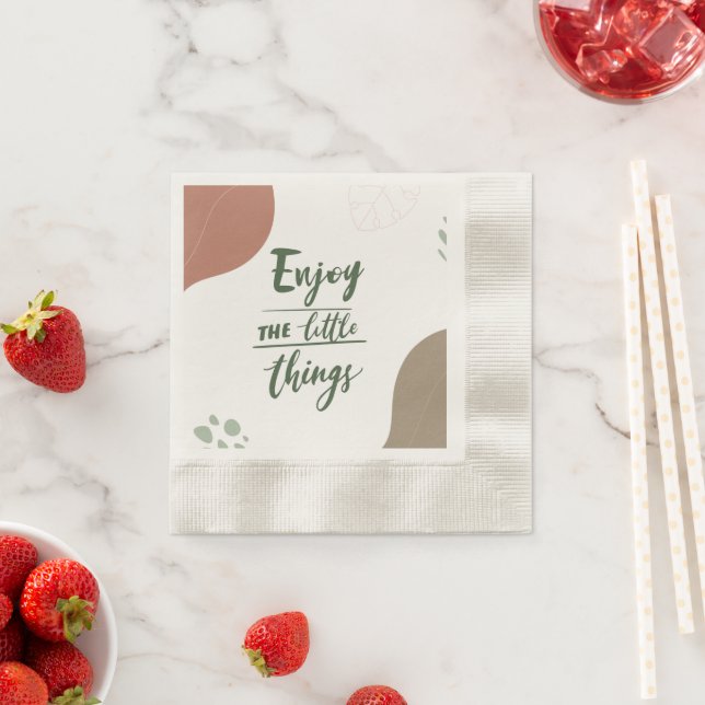 Enjoy the Little Things Inspirational Napkins (Insitu)