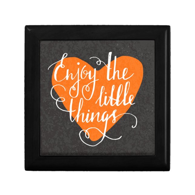 Enjoy The Little Things Keepsake Box (Front)