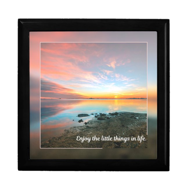 Enjoy the little things keepsake box (Front)