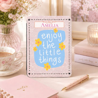 Enjoy the Little Things Personalized Name Kindle Cover