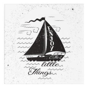 Enjoy The Little Things Poster Acrylic Print