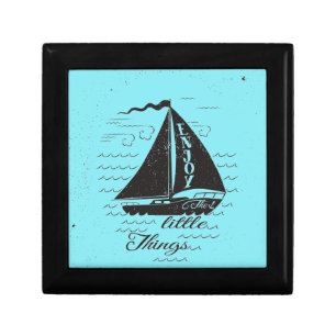 Enjoy The Little Things Poster Keepsake Box