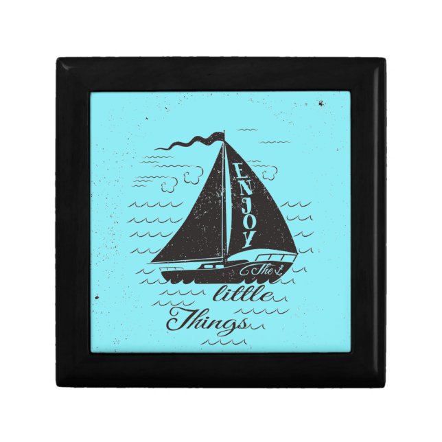 Enjoy The Little Things Poster Keepsake Box (Front)