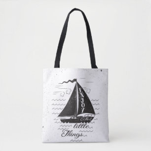 Enjoy The Little Things Poster Tote Bag