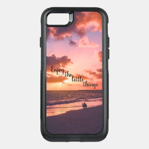 Enjoy the Little Things Sunset Beach OtterBox Commuter iPhone SE87 Case