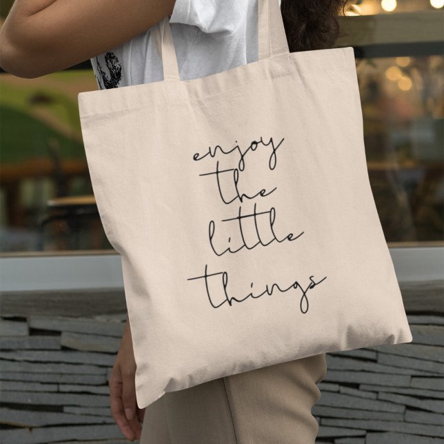 Enjoy the little things tote bag (Creator Uploaded)