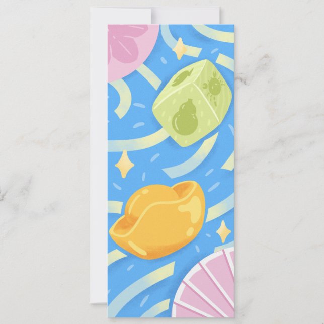 Enjoy The Lucky Game - Funky Cute Style Invitation (Front)