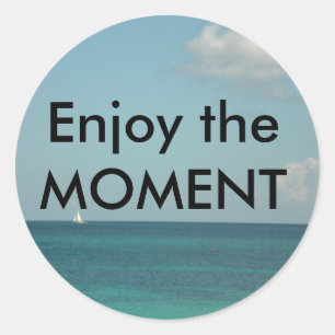 Enjoy the Moment Classic Round Sticker