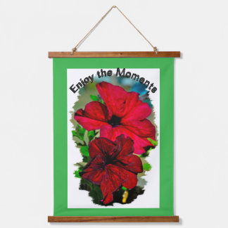 Enjoy the Moments Wood Topped Wall Tapestry