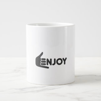 Enjoy the Now • Pure Enjoyment • Enjoy Every Momen Giant Coffee Mug