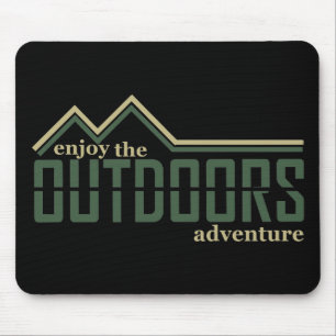 Enjoy the outdoor hiking hikers hike mouse pad