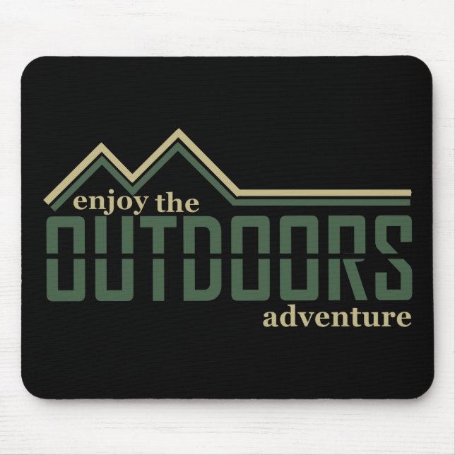 Enjoy the outdoor hiking hikers hike mouse pad (Front)