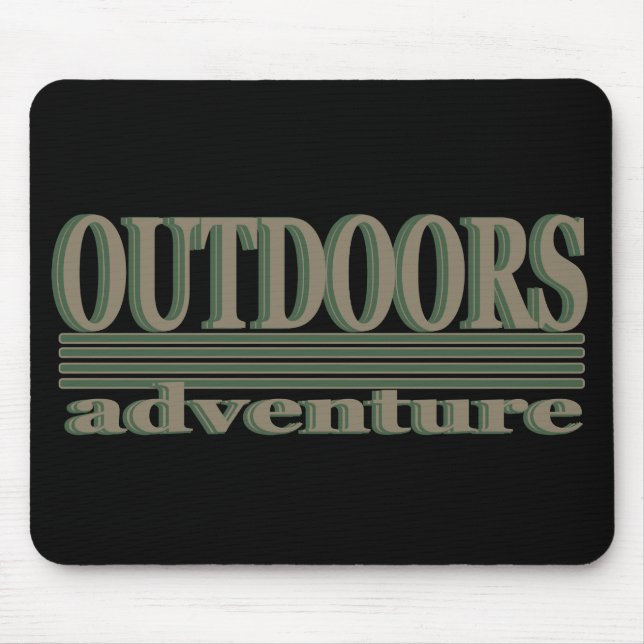 Enjoy the outdoor hiking hikers hike mouse pad (Front)