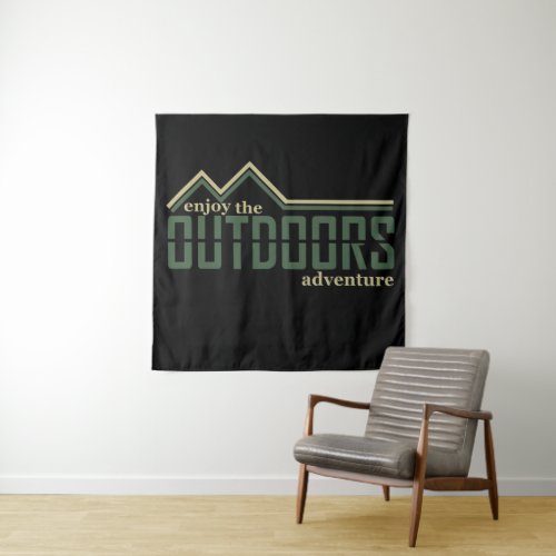 enjoy the outdoors adventure tapestry