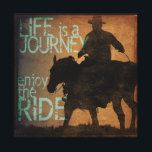 Enjoy the Ride Canvas Print<br><div class="desc">"Life is a Journey, Enjoy the Ride", original art for contemporary, rustic, western interiors.</div>
