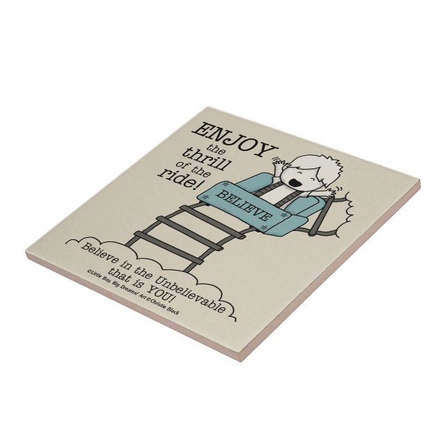 Enjoy the Ride Ceramic Tile (Side)