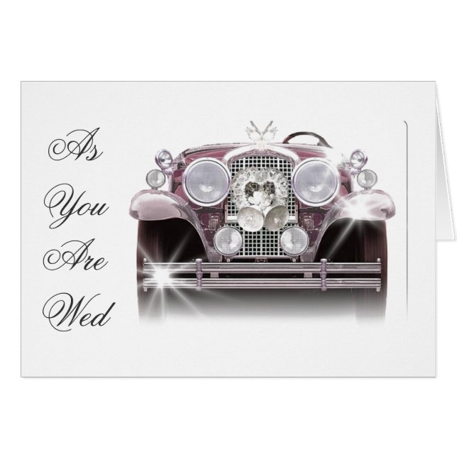 ENJOY THE RIDE- ON WEDDING DAY CARDS (Front Horizontal)