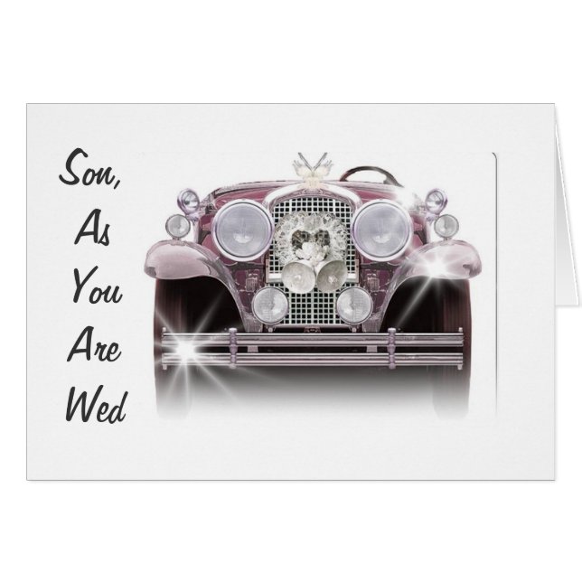 ENJOY THE RIDE- ON WEDDING DAY CARDS (Front Horizontal)