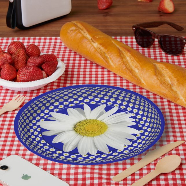 Enjoy the Shasta Daisy Beauty Paper Plates (Picnic)