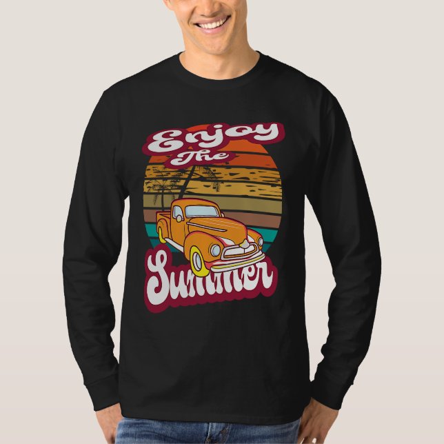 Enjoy The Summer Vibes Vacation Humorous Saying  1 T-Shirt (Front)
