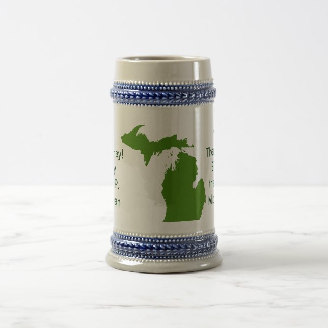 Enjoy the U.P. Michigan with Da Yoopers Beer Stein (Center)