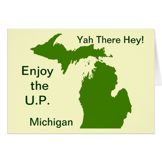 Enjoy the U.P. Michigan with Da Yoopers Cards (Front Horizontal)