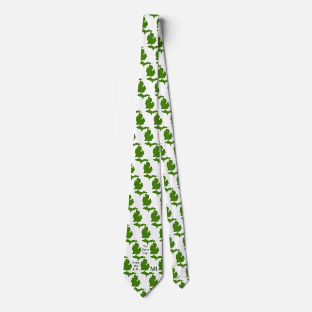 Enjoy the U.P. Michigan with Da Yoopers Tie (Front)