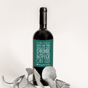 Enjoy This Bottle On Us | Funny Teacher Gift Wine Label