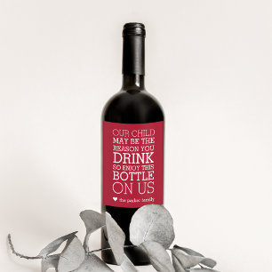 Enjoy This Bottle On Us Funny Teacher Holiday Wine Label