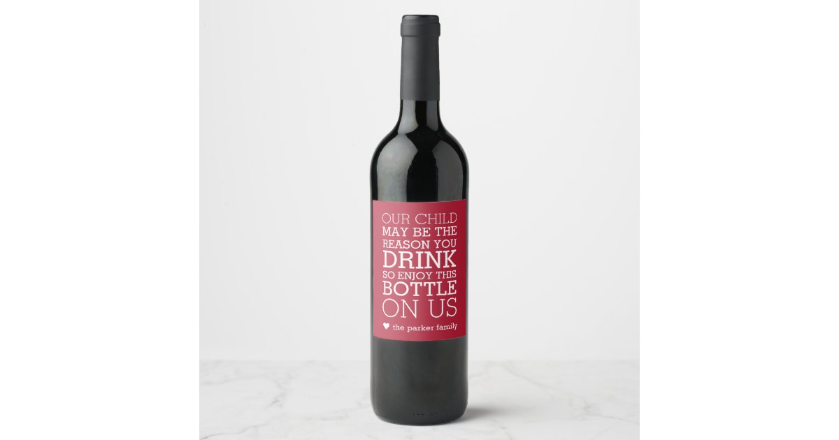 Enjoy This Bottle On Us | Funny Teacher Holiday Wine Label ...