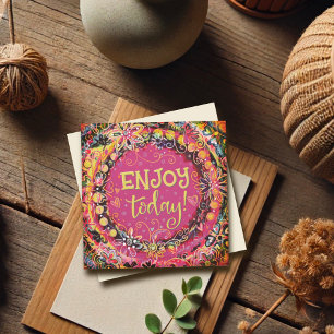 Enjoy Today Pretty Pink Floral Inspirivity