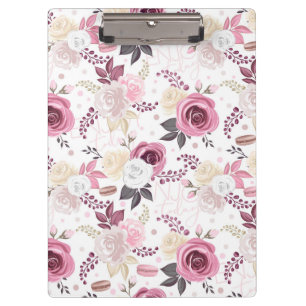 Enjoy Today Rose Patterned Clipboard