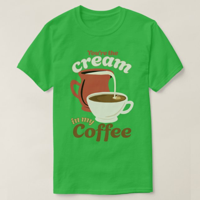 Enjoy Vintage Morning Coffee T-Shirt (Design Front)