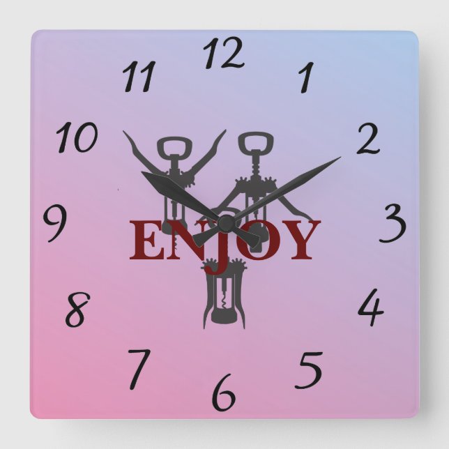 Enjoy Wall Clock (Front)