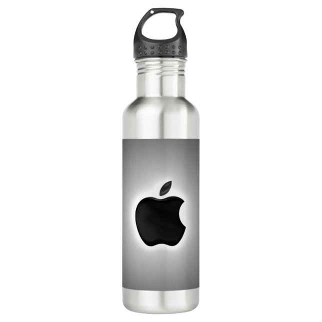 Enjoy with apple stainless steel water bottle (Front)
