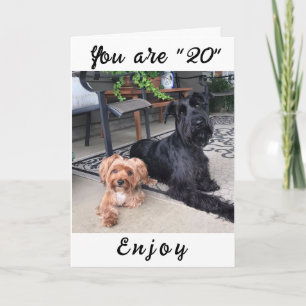 **ENJOY YOUR **20th** BIRTHDAY!!!!** BIRTHDAY Card