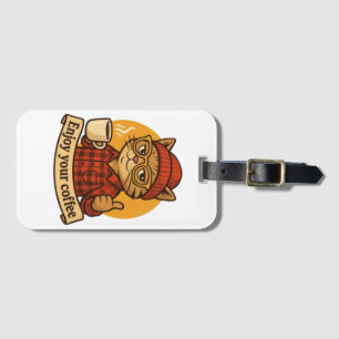 Enjoy Your Coffee Luggage Tag