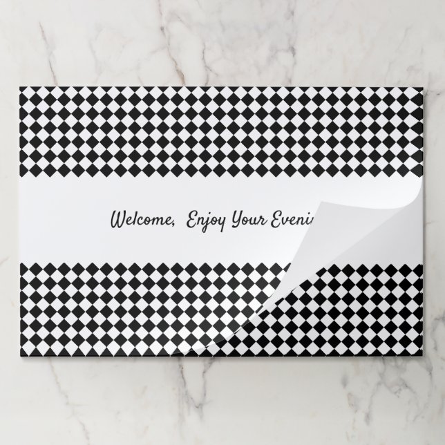 Enjoy Your Evening Paper Placemat (Folded)