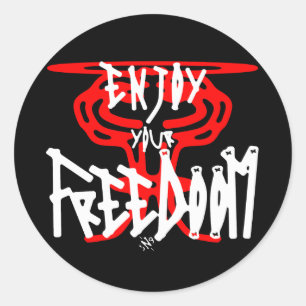 Enjoy your FreeDoom Classic Round Sticker