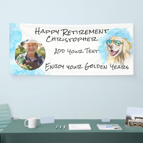 Enjoy Your Golden Years Funny Pun Happy Retirement Banner