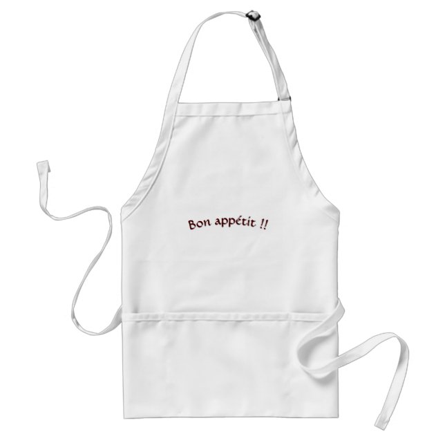 Enjoy your meal !! adult apron (Front)